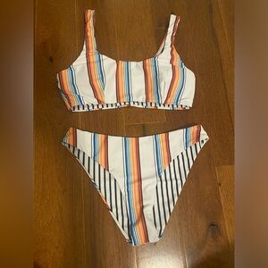 Reversible striped Bikini